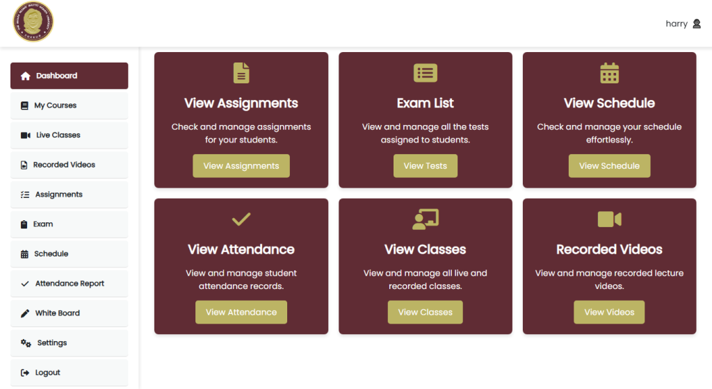screencapture bnbwu hysec lms teacher dashboard php 2025 08 12 17 21 02